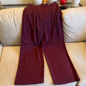 French Connection Harry Suiting Trousers Burgundy